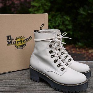 Dr Martens Leona Temperley Boots Bone 